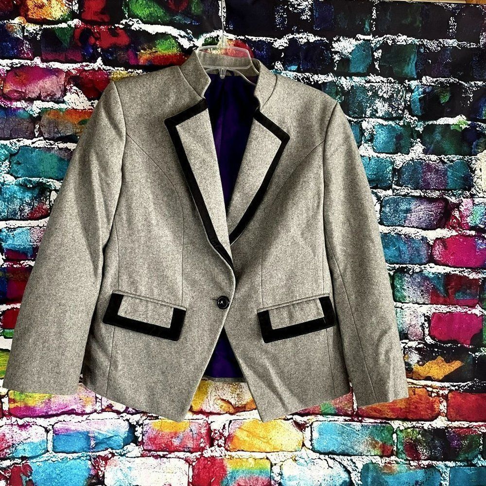 A Dong Silk Personal Tailoring Wool Blend Blazer Jacket Large